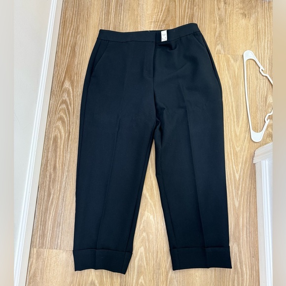 Abercrombie & fitch high rise cuffed tailored straight pant 33/16 - Picture 4 of 7
